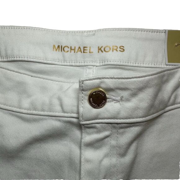 Michael Kors Selma Skinny Jeans Women Plus Sz 18W White Minimalist Comfy Casual - Picture 8 of 15